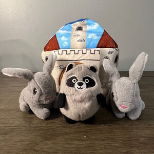 Firsco Pet Toy Castle with Animals with Squeakers Toy‎